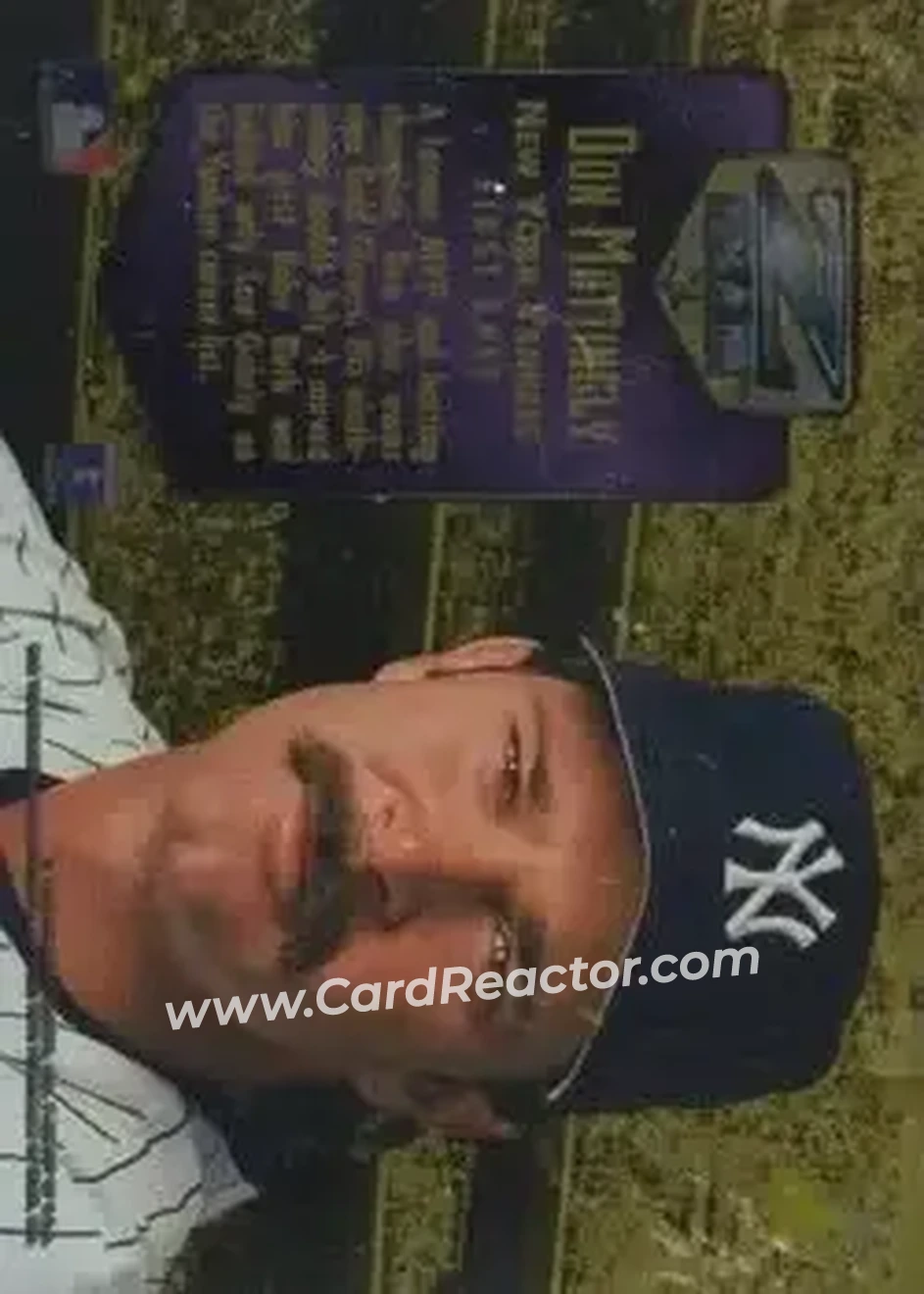 Back of Don Mattingly