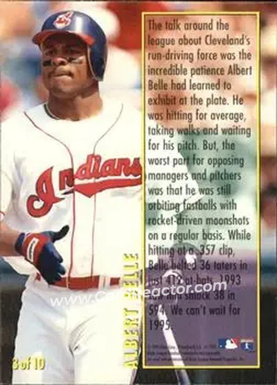 Back of Albert Belle