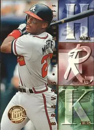 1995 Ultra #9 Home Run Kings Gold Medallion Fred McGriff