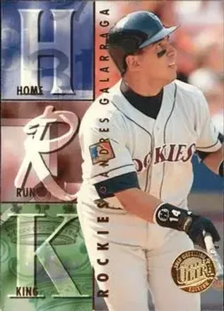 1995 Ultra #10 Home Run Kings Gold Medallion Andres Galarraga