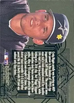 1995 Ultra - League Leaders Gold Medallion #7 - Craig Biggio - Houston Astros - Back 1995 Ultra - League Leaders Gold Medallion #7 - Craig Biggio - Houston Astros - Back