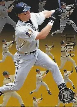 1995 Ultra - On-Base Leaders Gold Medallion #1 - Jeff Bagwell - Houston Astros - Front 1995 Ultra - On-Base Leaders Gold Medallion #1 - Jeff Bagwell - Houston Astros - Front