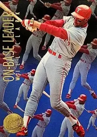1995 Ultra #6 On-Base Leaders Gold Medallion Will Clark