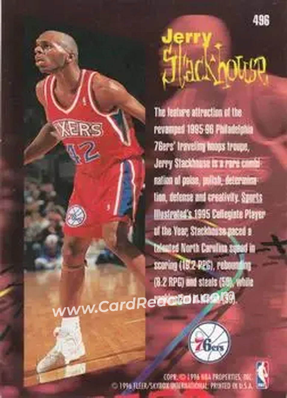 Back of Jerry Stackhouse