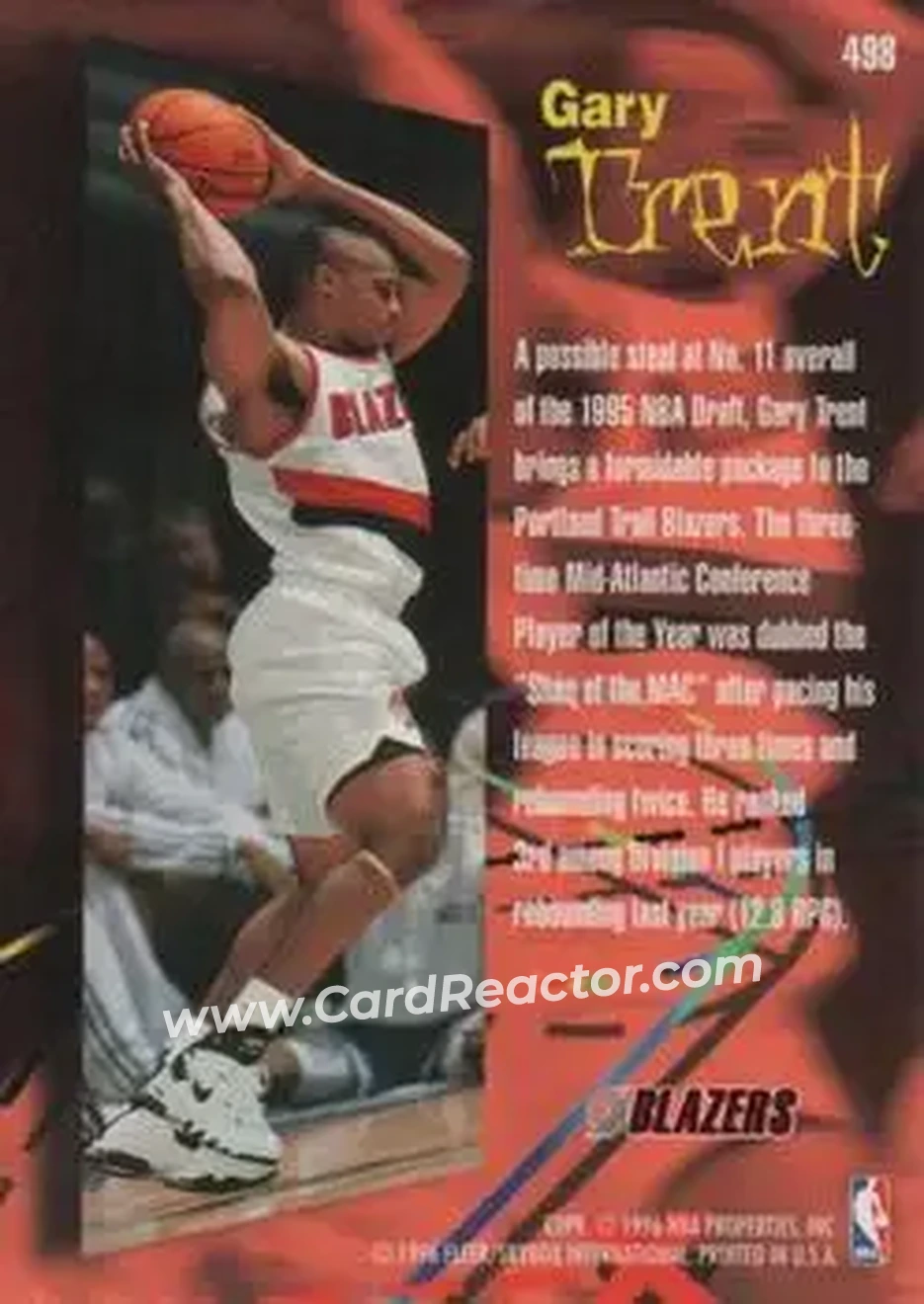Back of Gary Trent