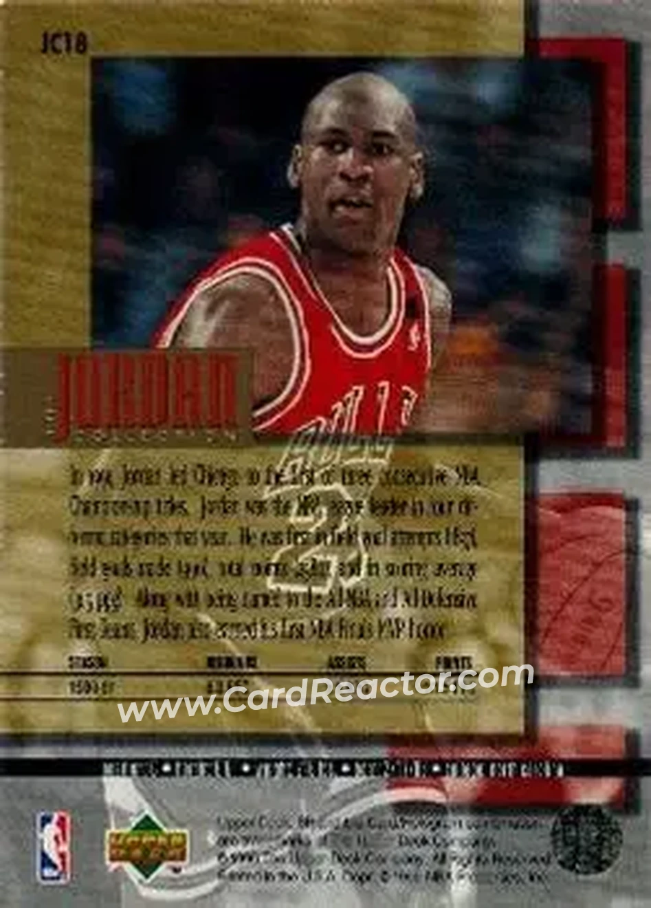 Back of Michael Jordan