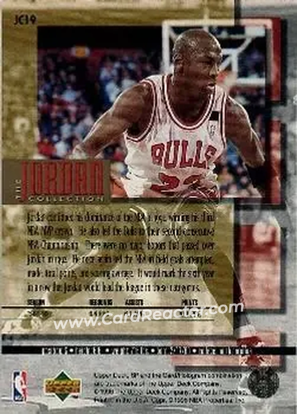 Back of Michael Jordan