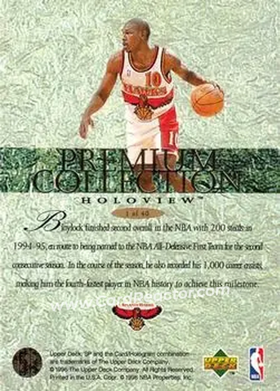 Back of Mookie Blaylock