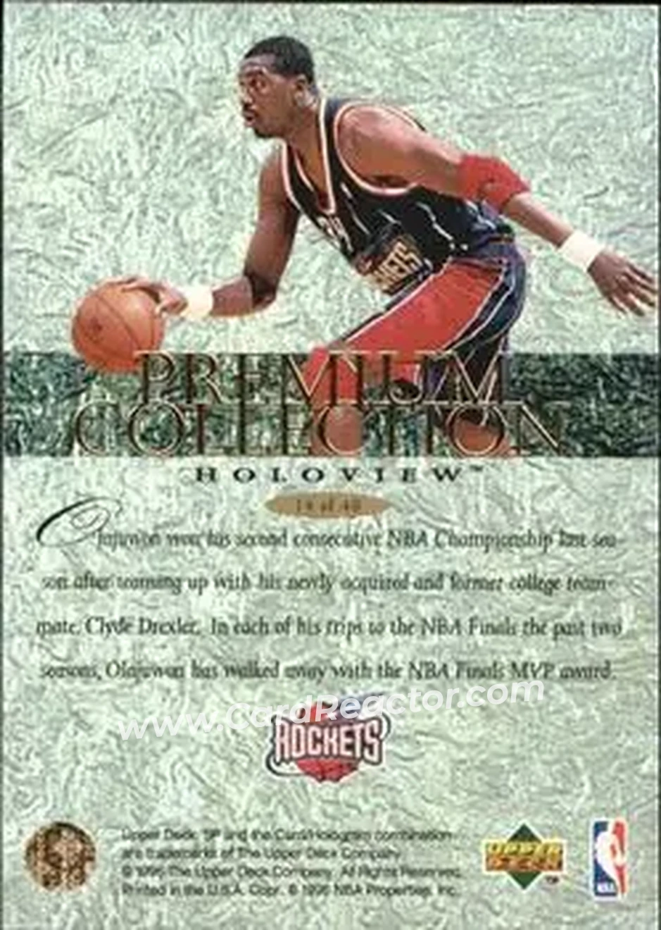 Back of Hakeem Olajuwon