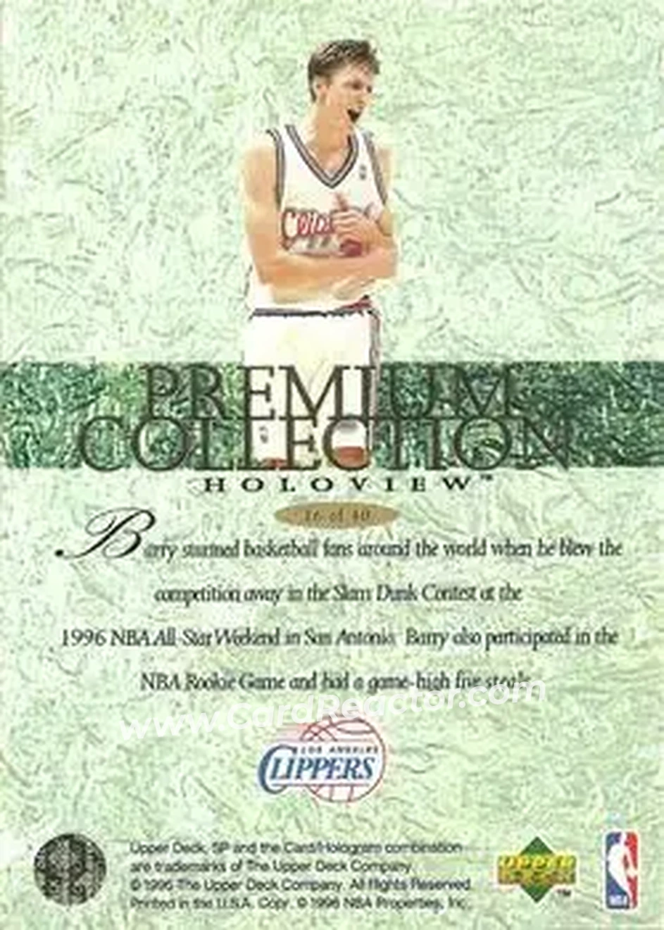 Back of Brent Barry