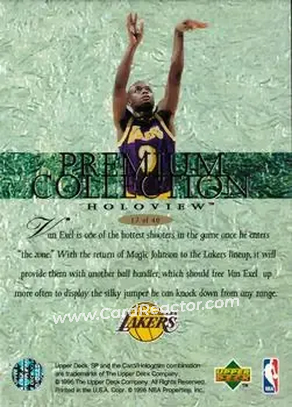 Back of Nick Van Exel