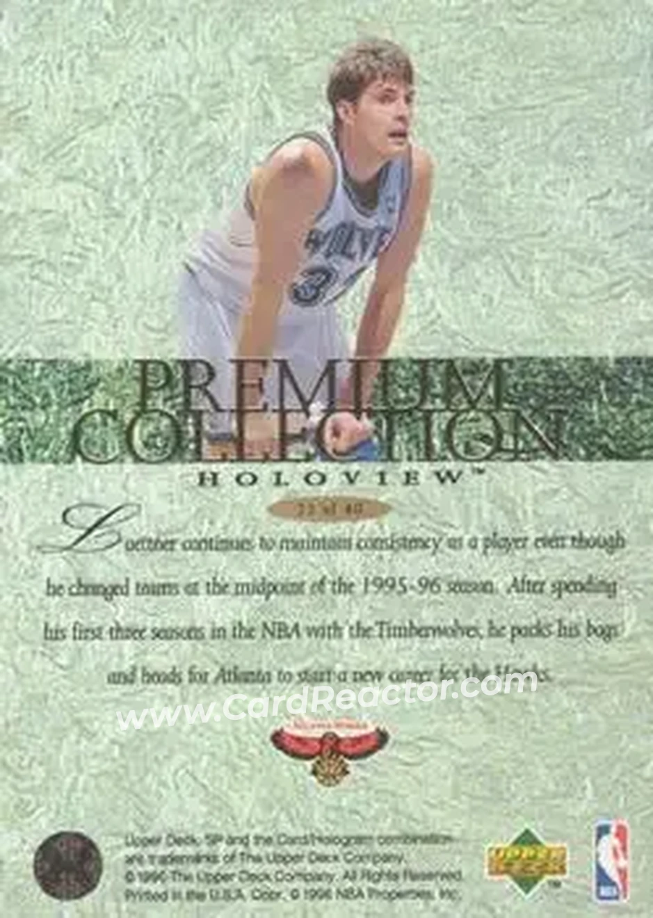 Back of Christian Laettner