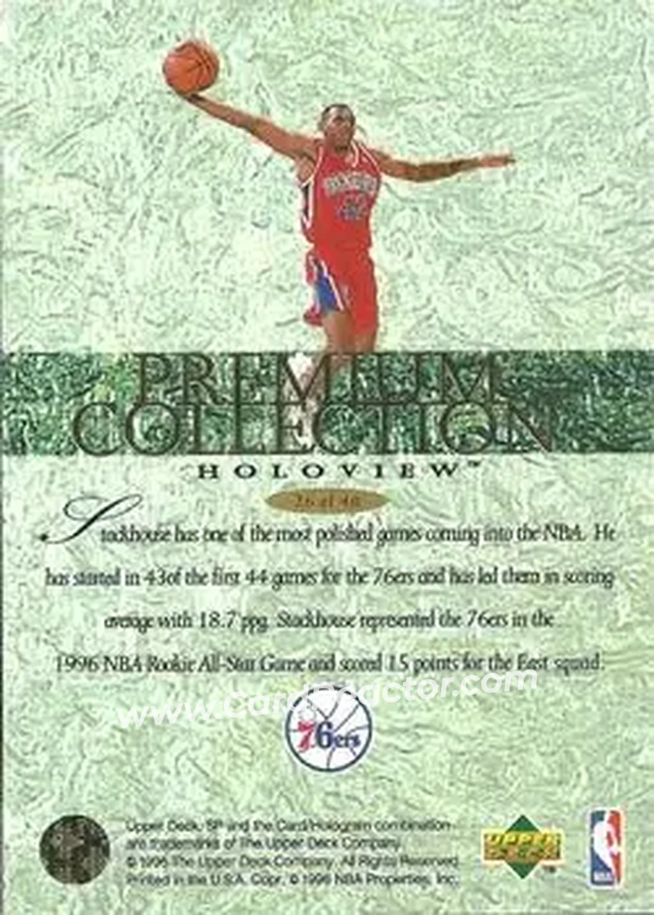 Back of Jerry Stackhouse