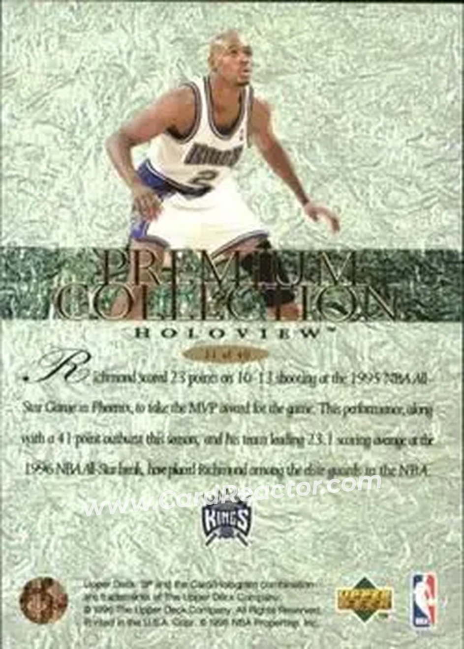 Back of Mitch Richmond