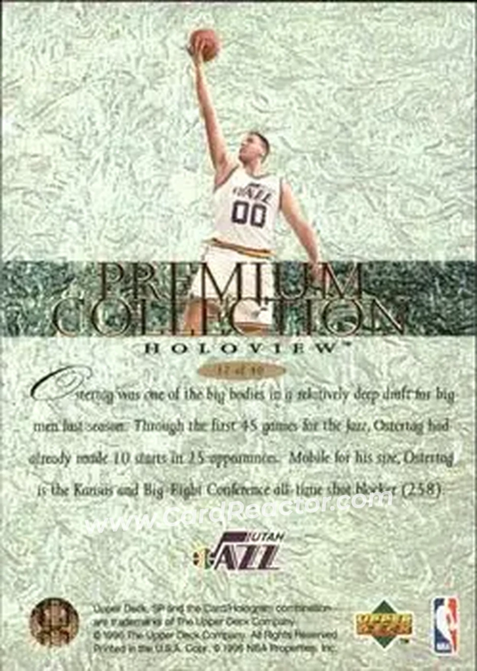 Back of Greg Ostertag