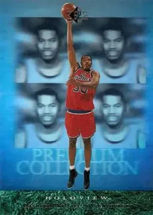 1995-96 SP #40 Premium Collection Holoview Rasheed Wallace