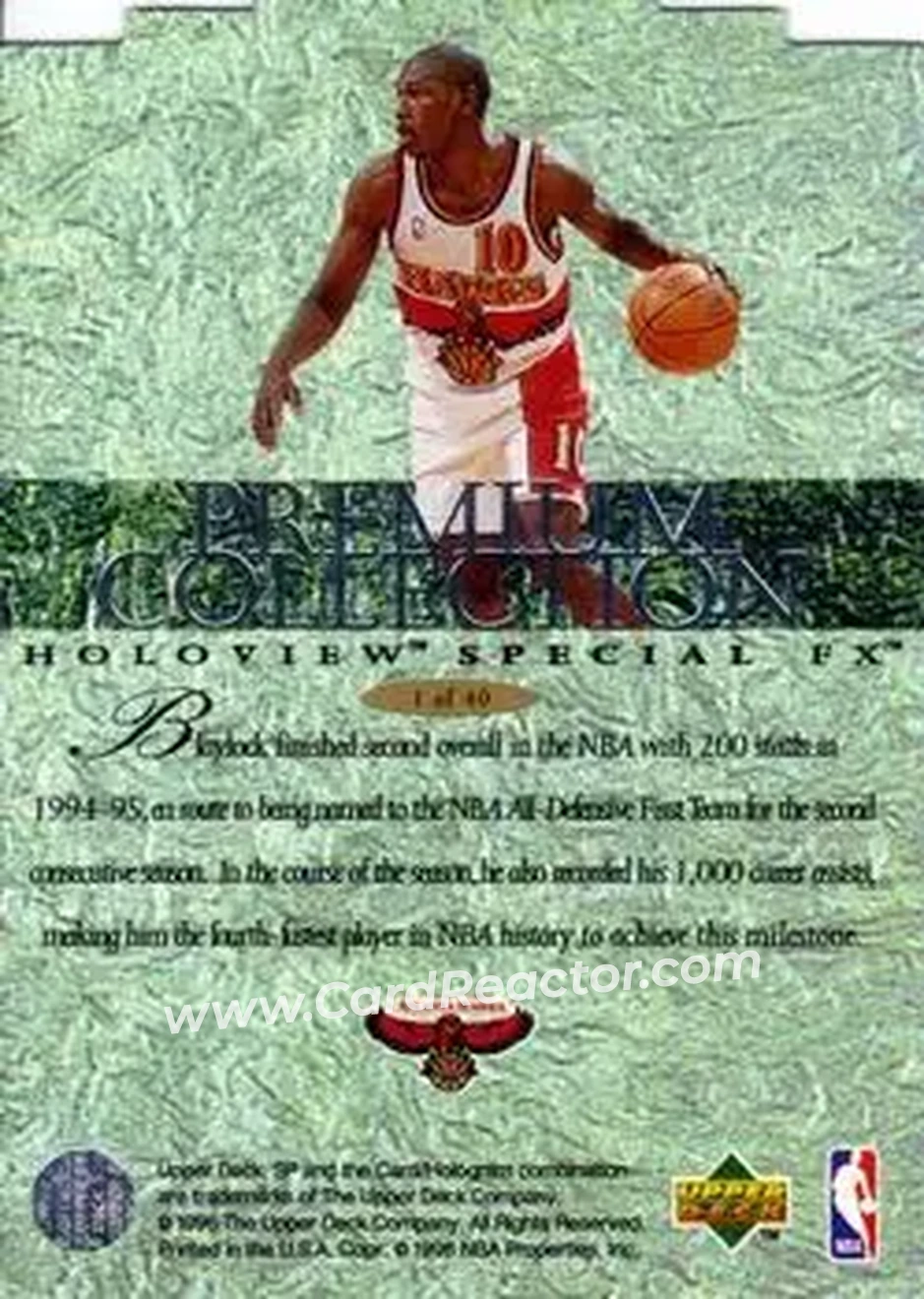 Back of Mookie Blaylock