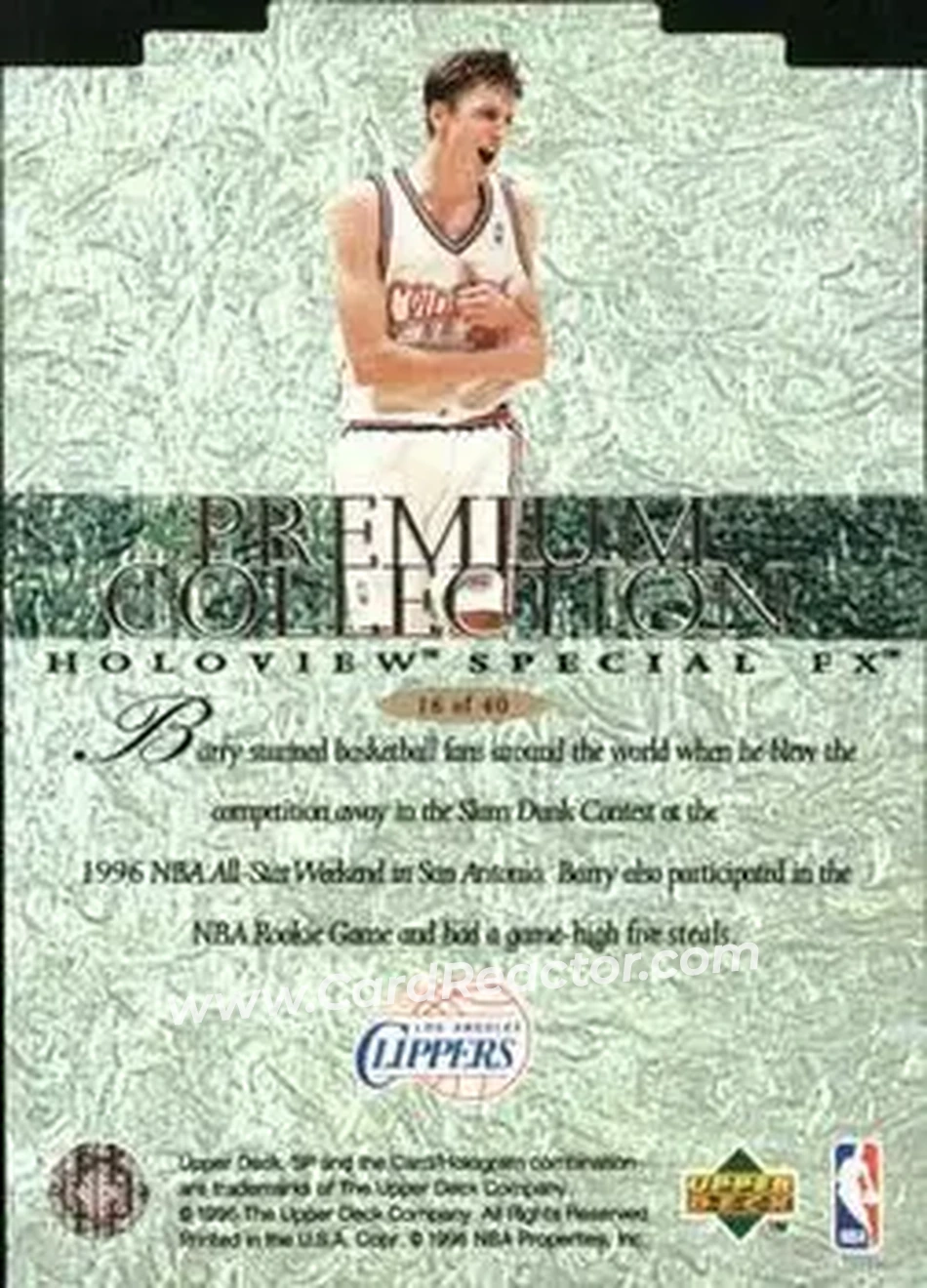 Back of Brent Barry
