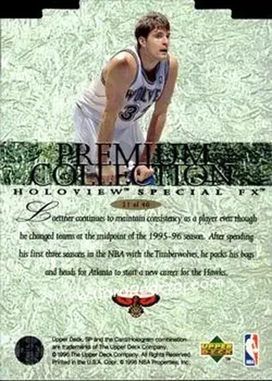 Back of Christian Laettner