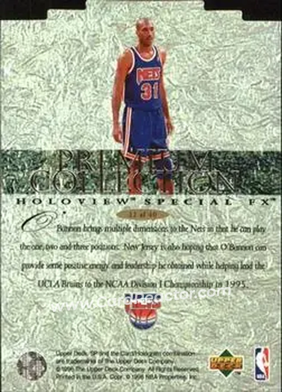 Back of Ed O'Bannon