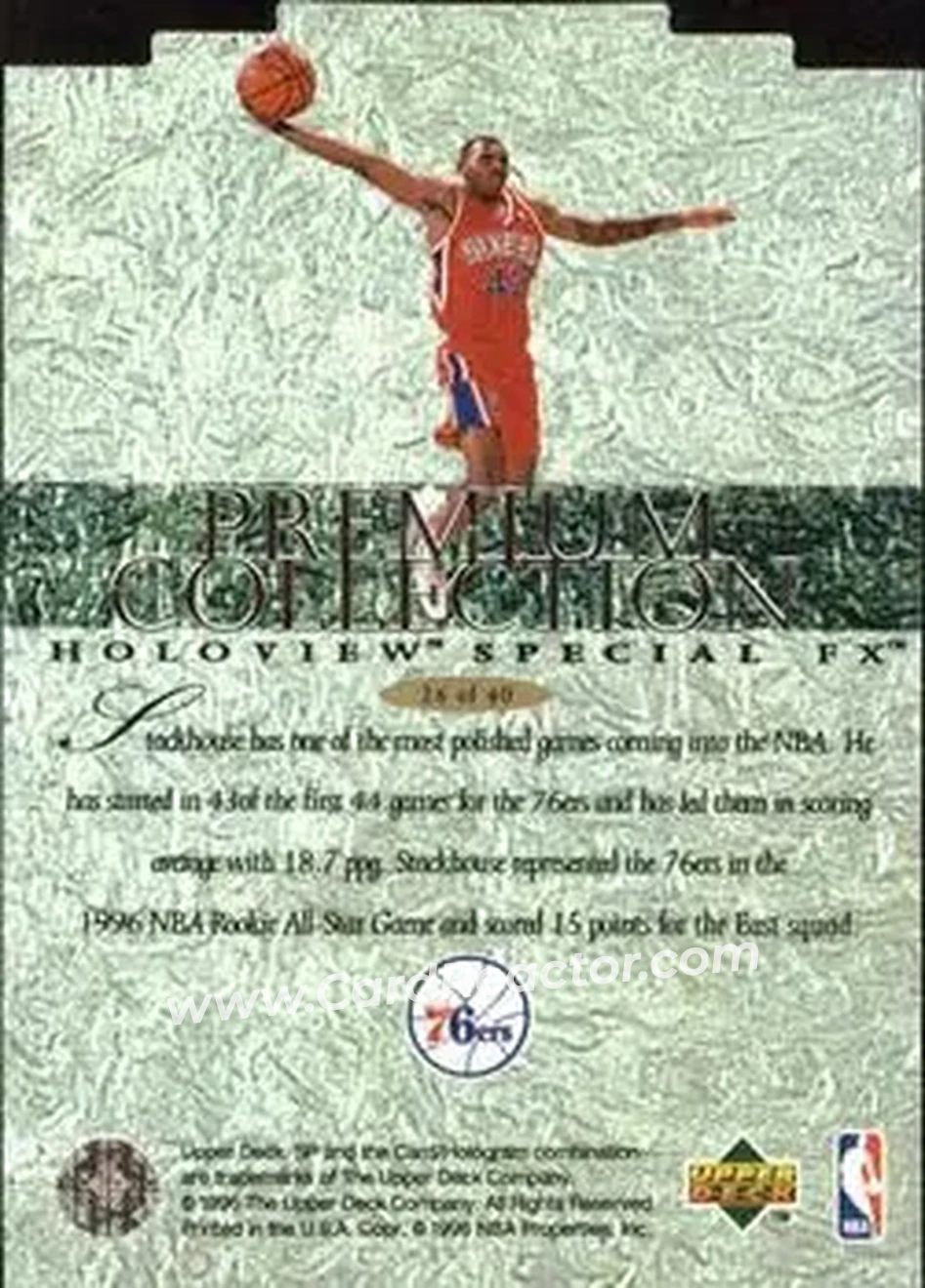 Back of Jerry Stackhouse
