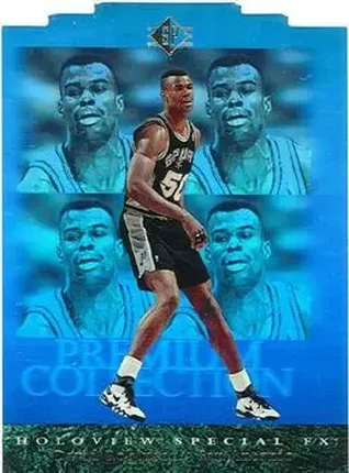 1995-96 SP #33 Premium Collection Holoview Special F/X David Robinson