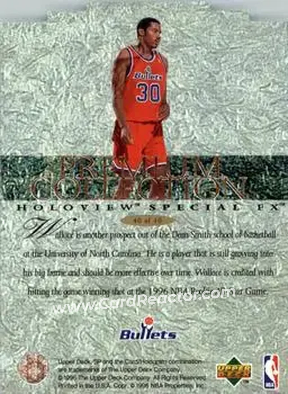 Back of Rasheed Wallace