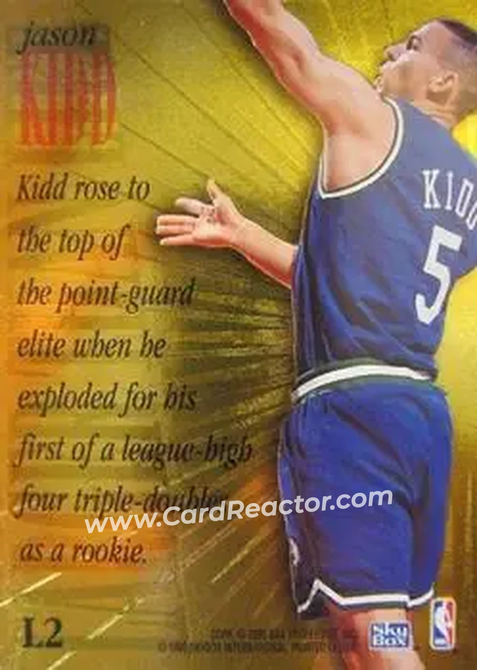 Back of Jason Kidd