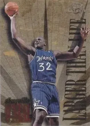 1995-96 SkyBox Premium #L7 Larger Than Life Shaquille O'Neal