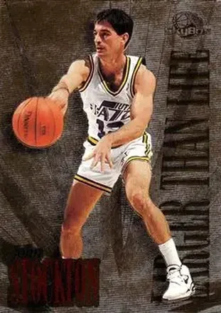 1995-96 SkyBox Premium #L10 Larger Than Life John Stockton