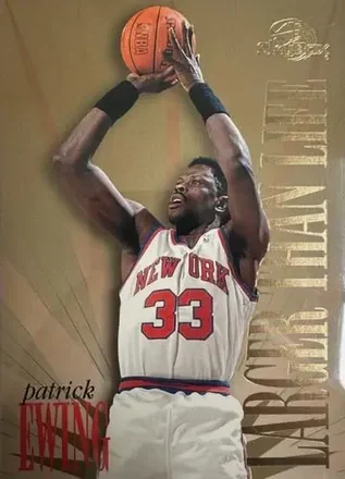 1995-96 SkyBox Premium #NNO Larger Than Life 5x7 Patrick Ewing