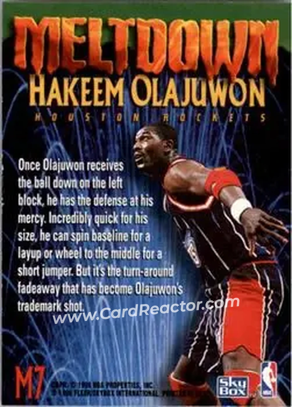 Back of Hakeem Olajuwon