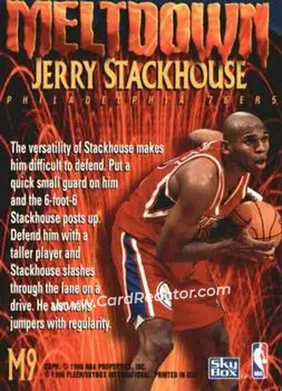 Back of Jerry Stackhouse