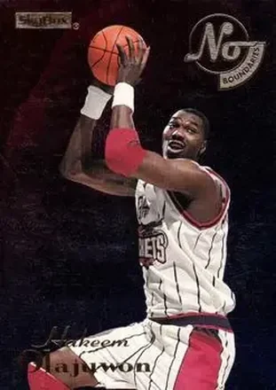 1995-96 SkyBox E-XL #3 No Boundaries Hakeem Olajuwon