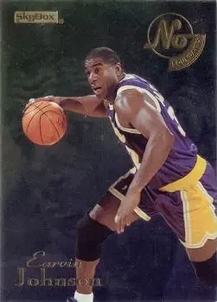 1995-96 SkyBox E-XL #4 No Boundaries Magic Johnson