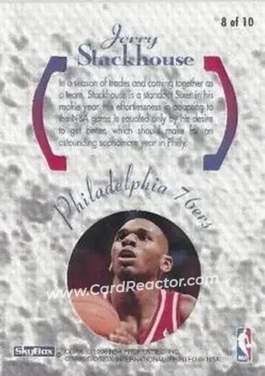 Back of Jerry Stackhouse