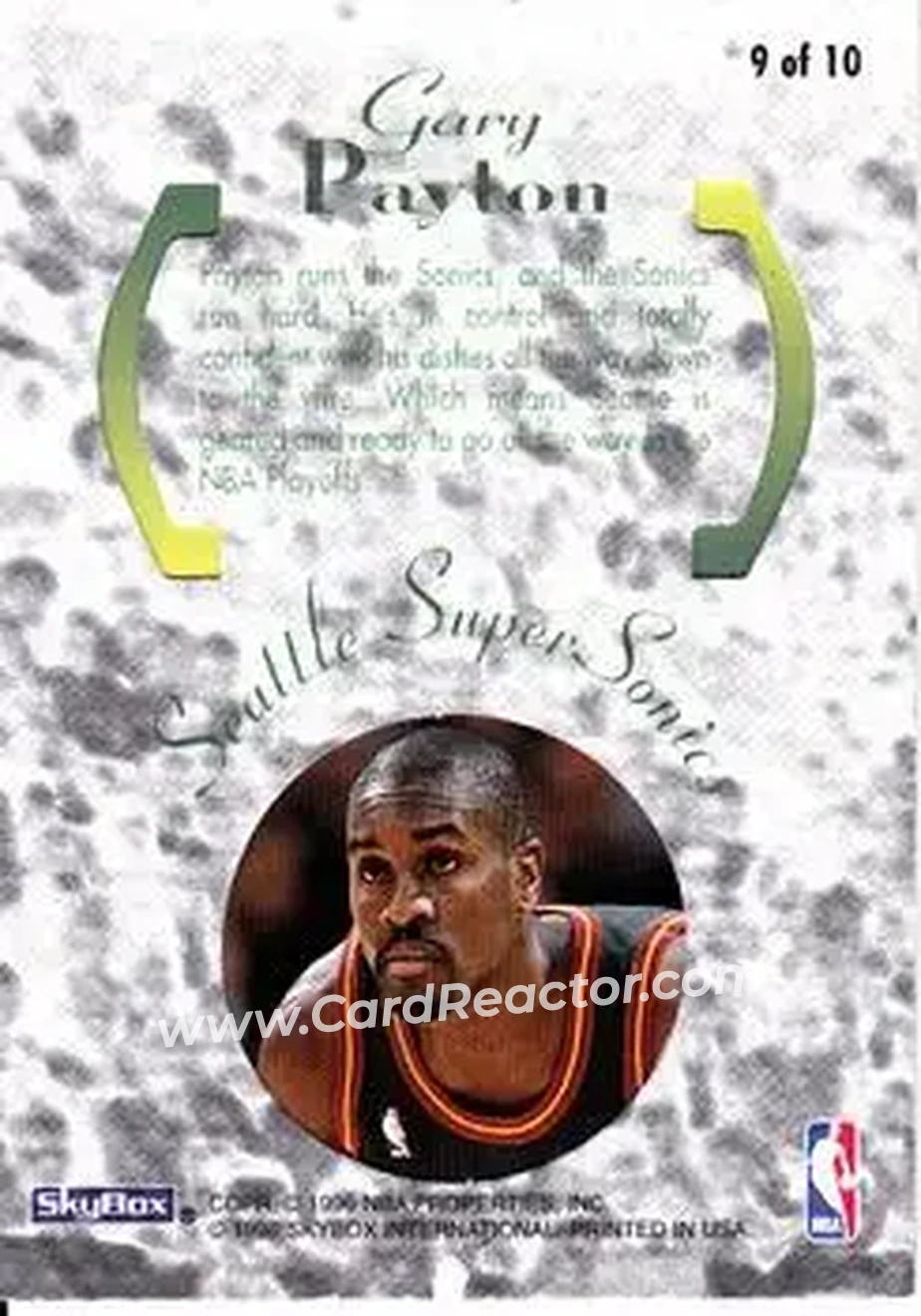 Back of Gary Payton
