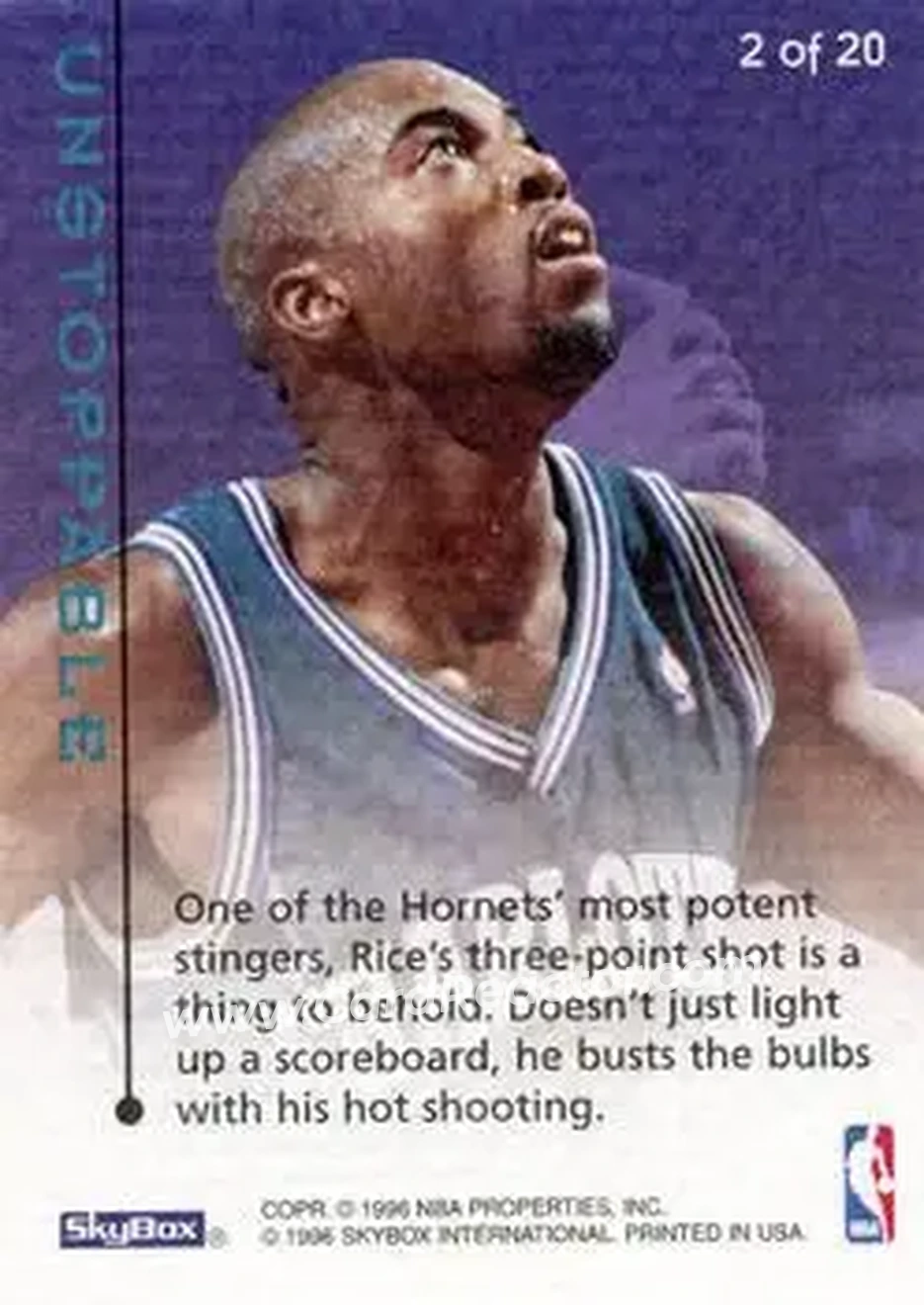 Back of Glen Rice
