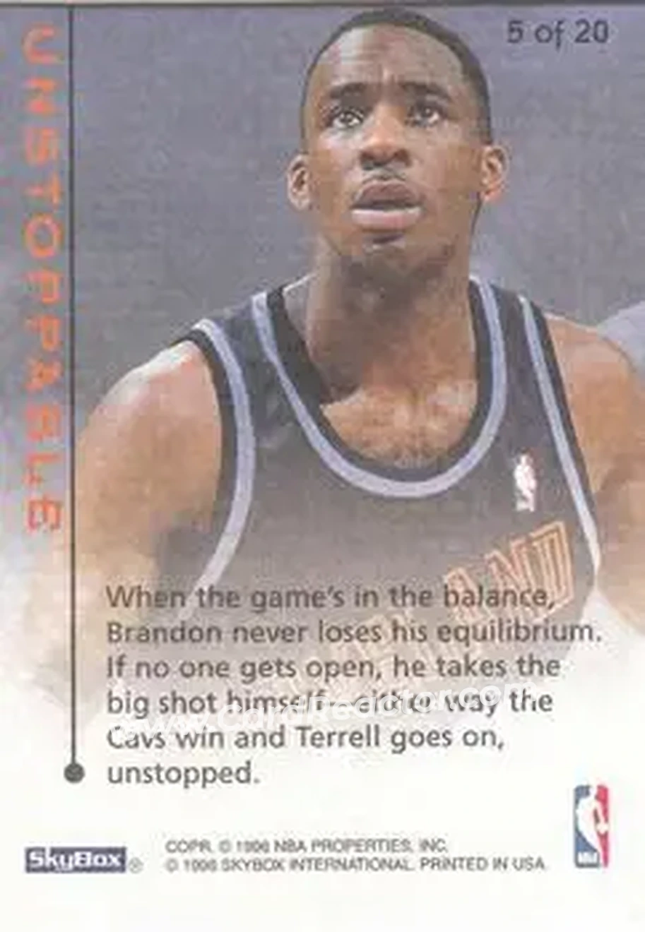 Back of Terrell Brandon