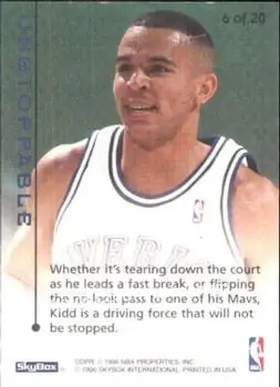 Back of Jason Kidd