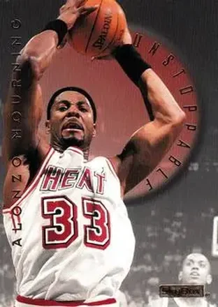 1995-96 SkyBox E-XL #11 Unstoppable Alonzo Mourning