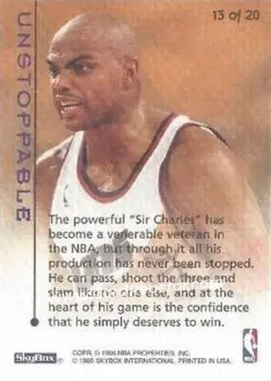 Back of Charles Barkley