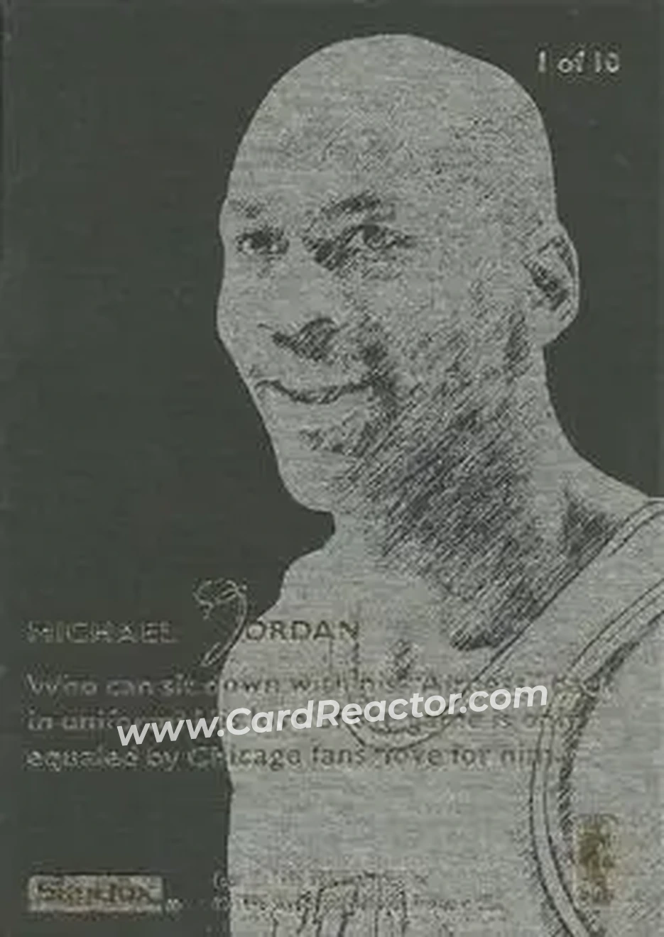 Back of Michael Jordan