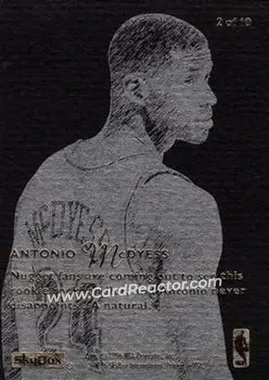 Back of Antonio McDyess