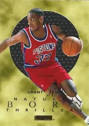 1995-96 SkyBox E-XL #3 Natural Born Thrillers Grant Hill