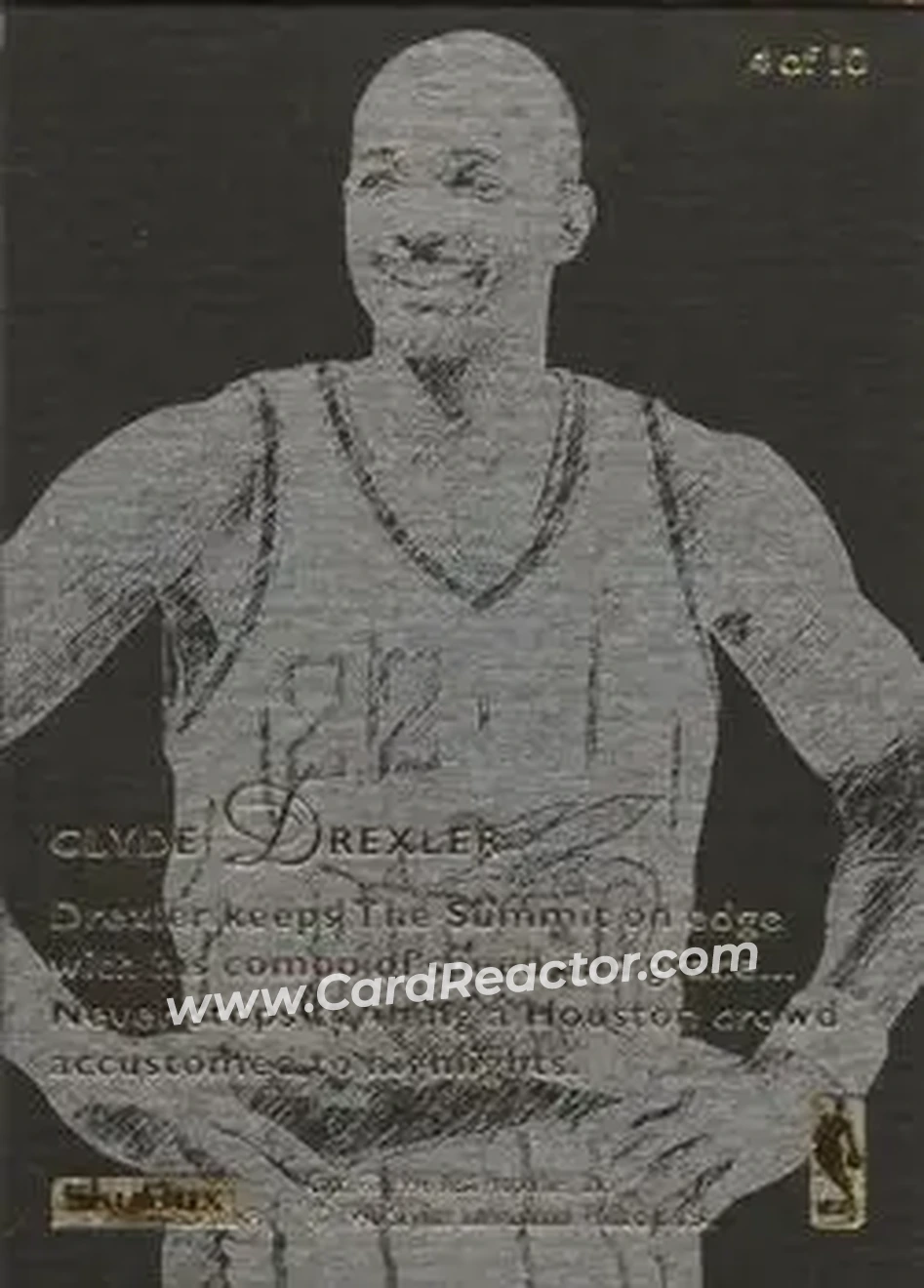 Back of Clyde Drexler