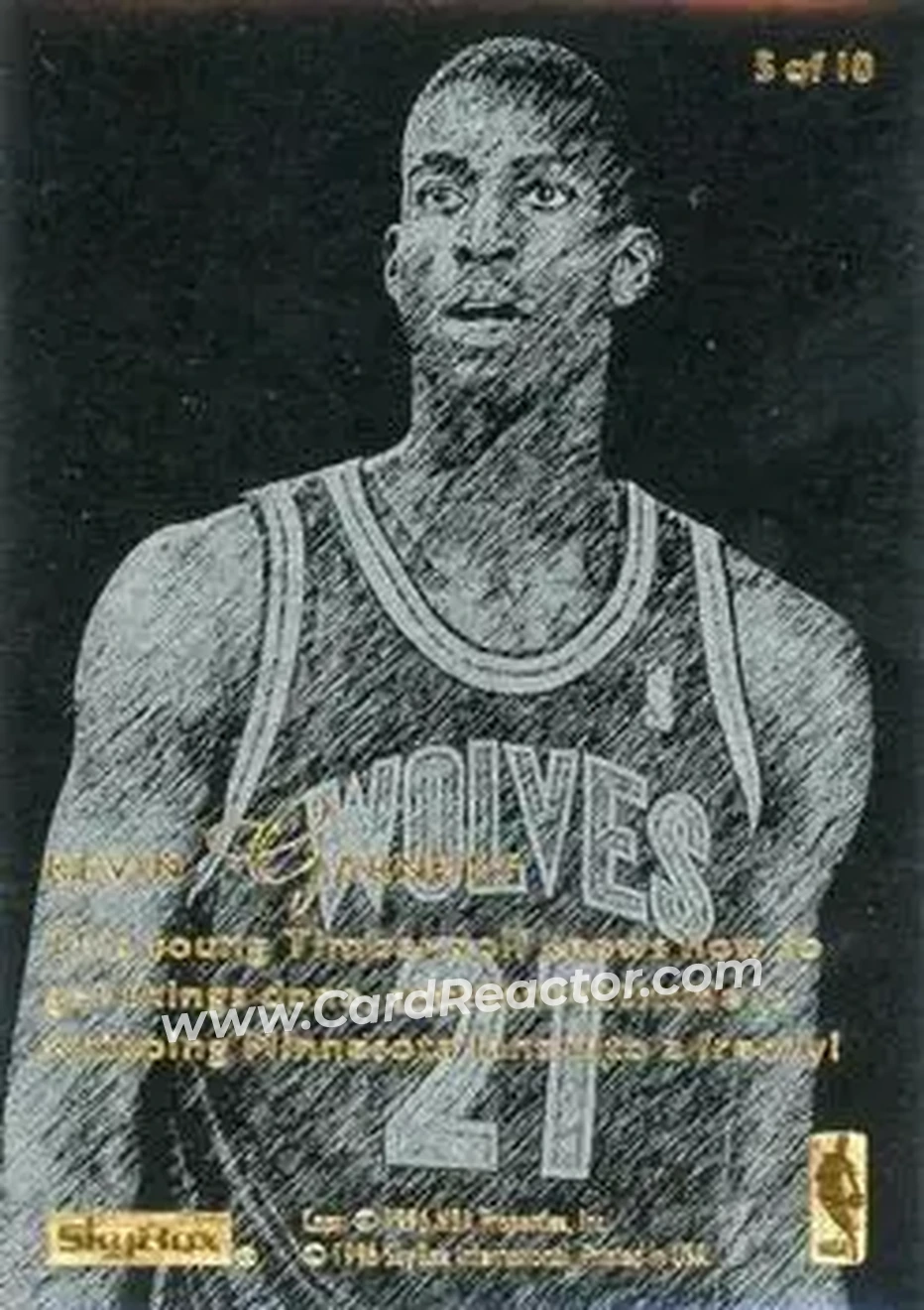 Back of Kevin Garnett