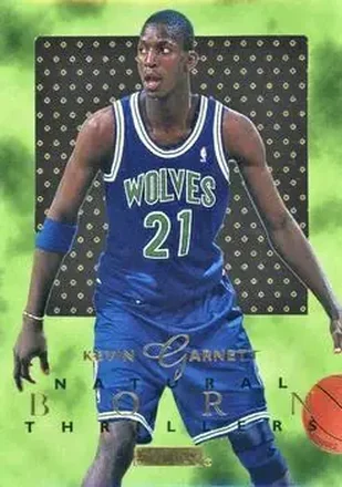 1995-96 SkyBox E-XL #5 Natural Born Thrillers Kevin Garnett