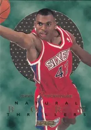1995-96 SkyBox E-XL #7 Natural Born Thrillers Jerry Stackhouse