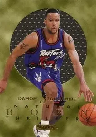 1995-96 SkyBox E-XL #10 Natural Born Thrillers Damon Stoudamire